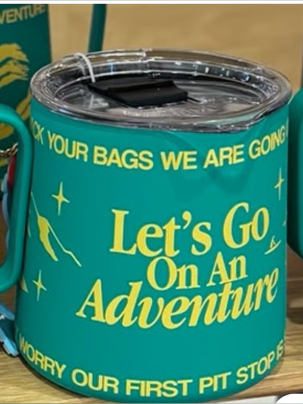 Starbucks Let's Go On An Adventure Teal Camping Mug